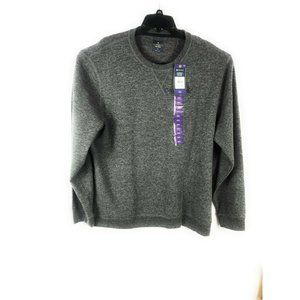 Crewneck Pullover Men's 2XL XXL Gray Sweater Long Sleeve Adult A15
